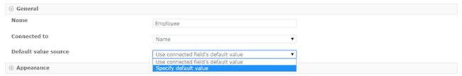 Default value source